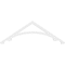 Ekena Millwork Pitch Legacy Architectural Grade PVC Gable Pediment, 36"W x 12"H x 1"P (8/12) GPP036X012X100LEG - alternate 5